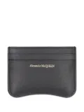 Alexander McQueen The Seal leather card holder - Black