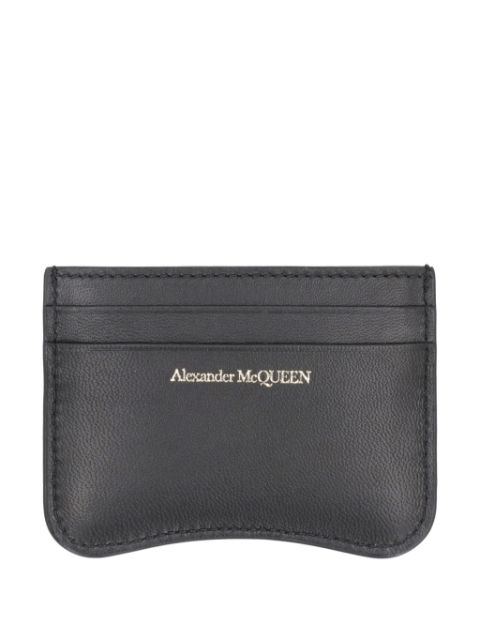 Alexander McQueen The Seal leather card holder Women