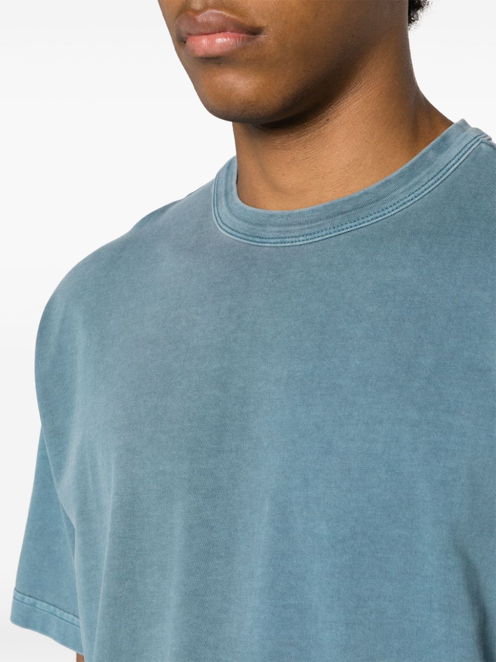 Shop Carhartt Faded-effect Organic-cotton T-shirt In Blue