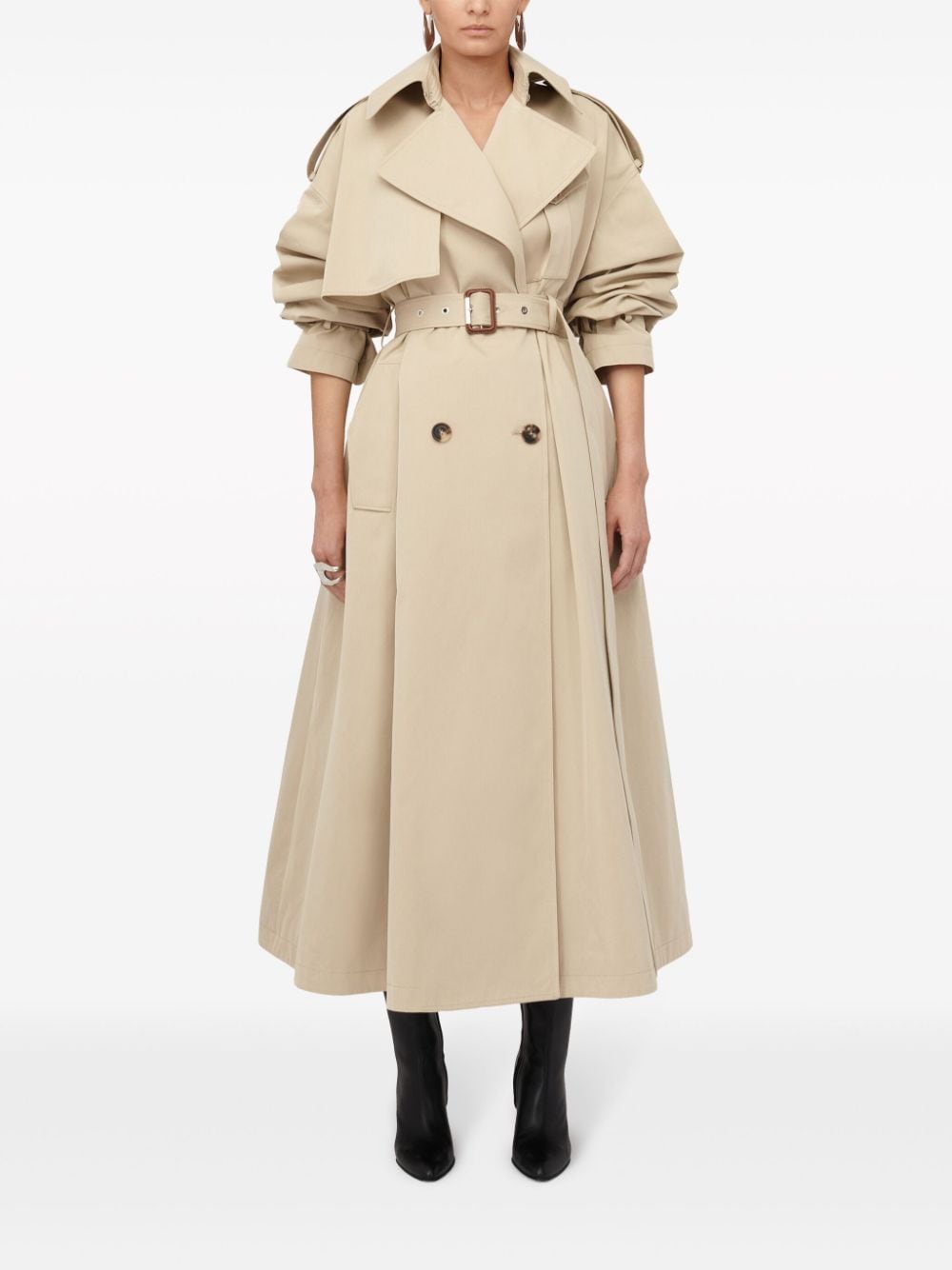 Image 2 of Alexander McQueen Military belted trench coat