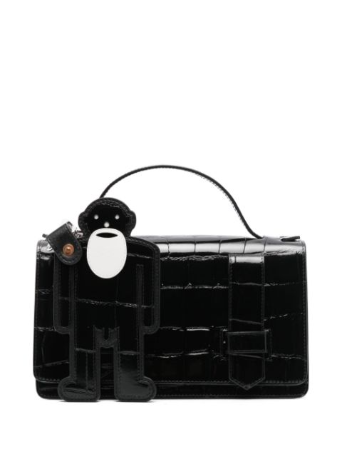 Walter Van Beirendonck crocodile-effect leather tote bag