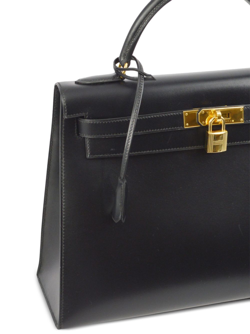 Pre-owned Hermes 1999  Kelly 32 Handbag In Black