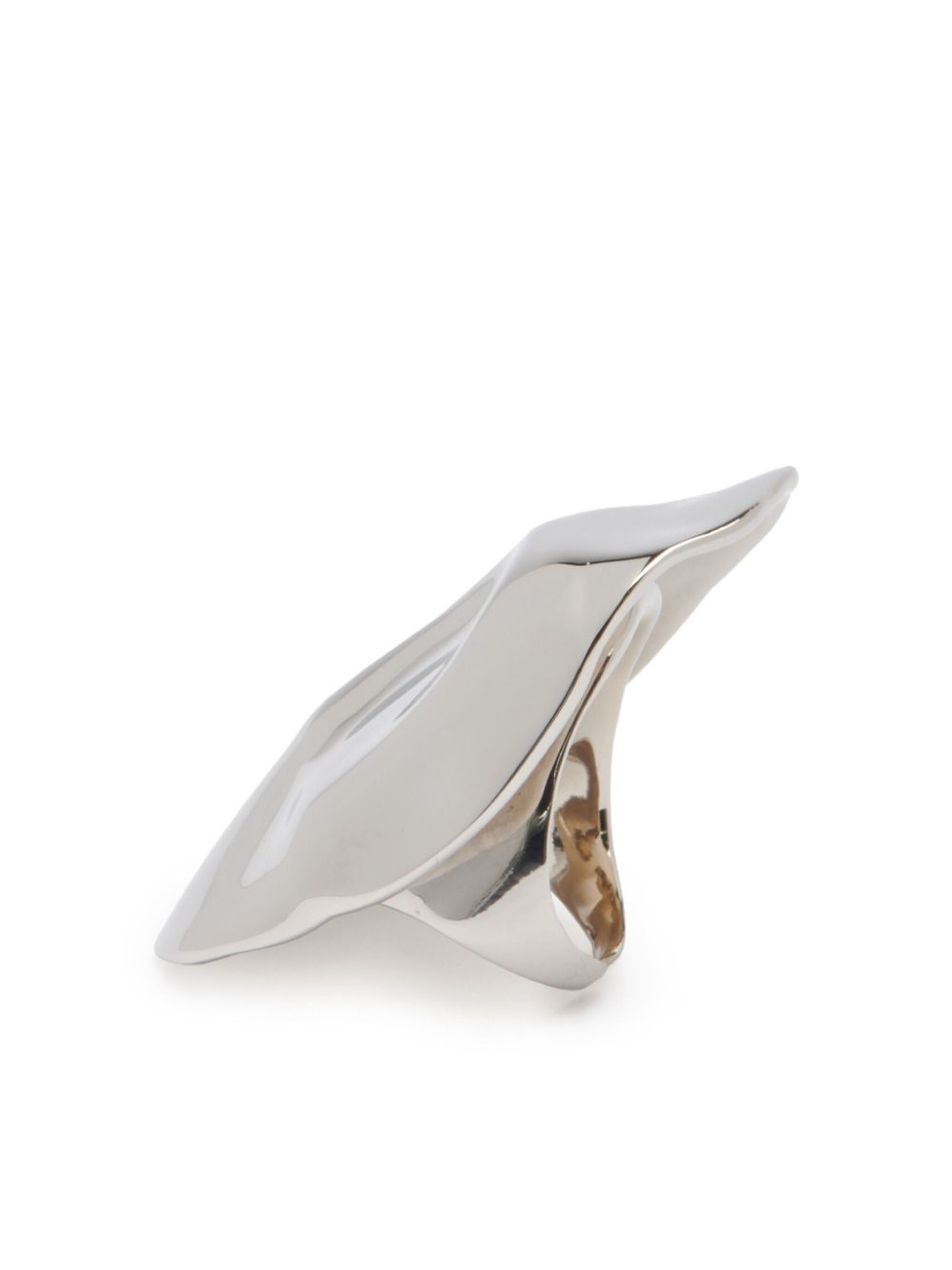 Shop Alexander Mcqueen Beam Sculpted Ring In Silber