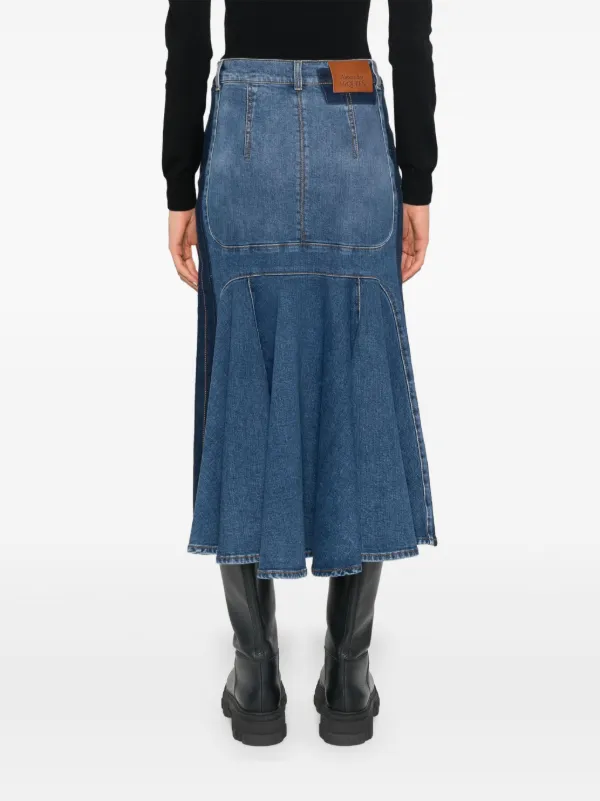 Alexander McQueen Kickback デニムスカート - Farfetch 