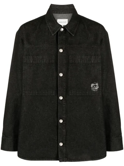 Maison Kitsuné Tiger Head cotton shirt jacket