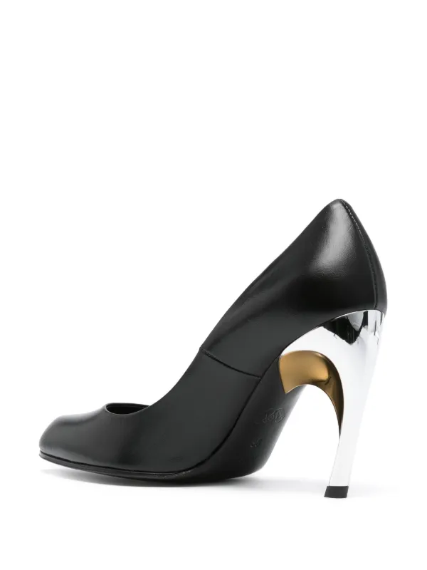 Alexander McQueen 95mm Armadillo Pumps | Black | FARFETCH AU