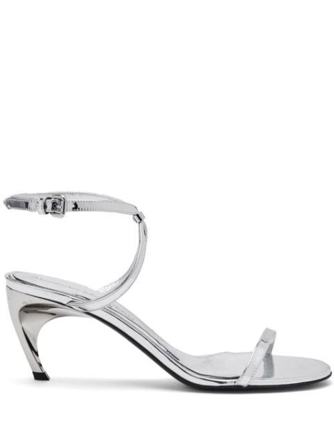 Alexander McQueen Armadillo 65mm metal-bar sandals