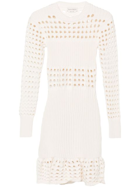 Alexander McQueen knitted mini dress Women