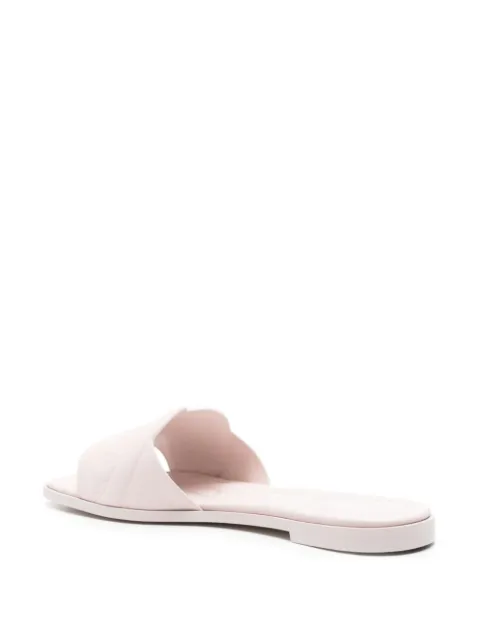 Alexander McQueen embossed-logo leather sandals 780714WIEAE - 2