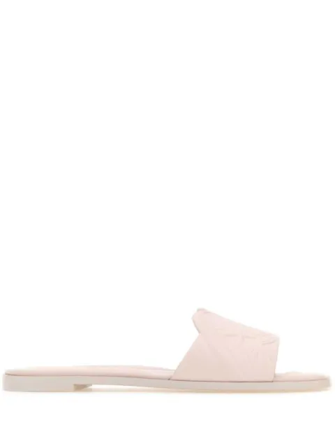 Alexander McQueen embossed-logo leather sandals Women