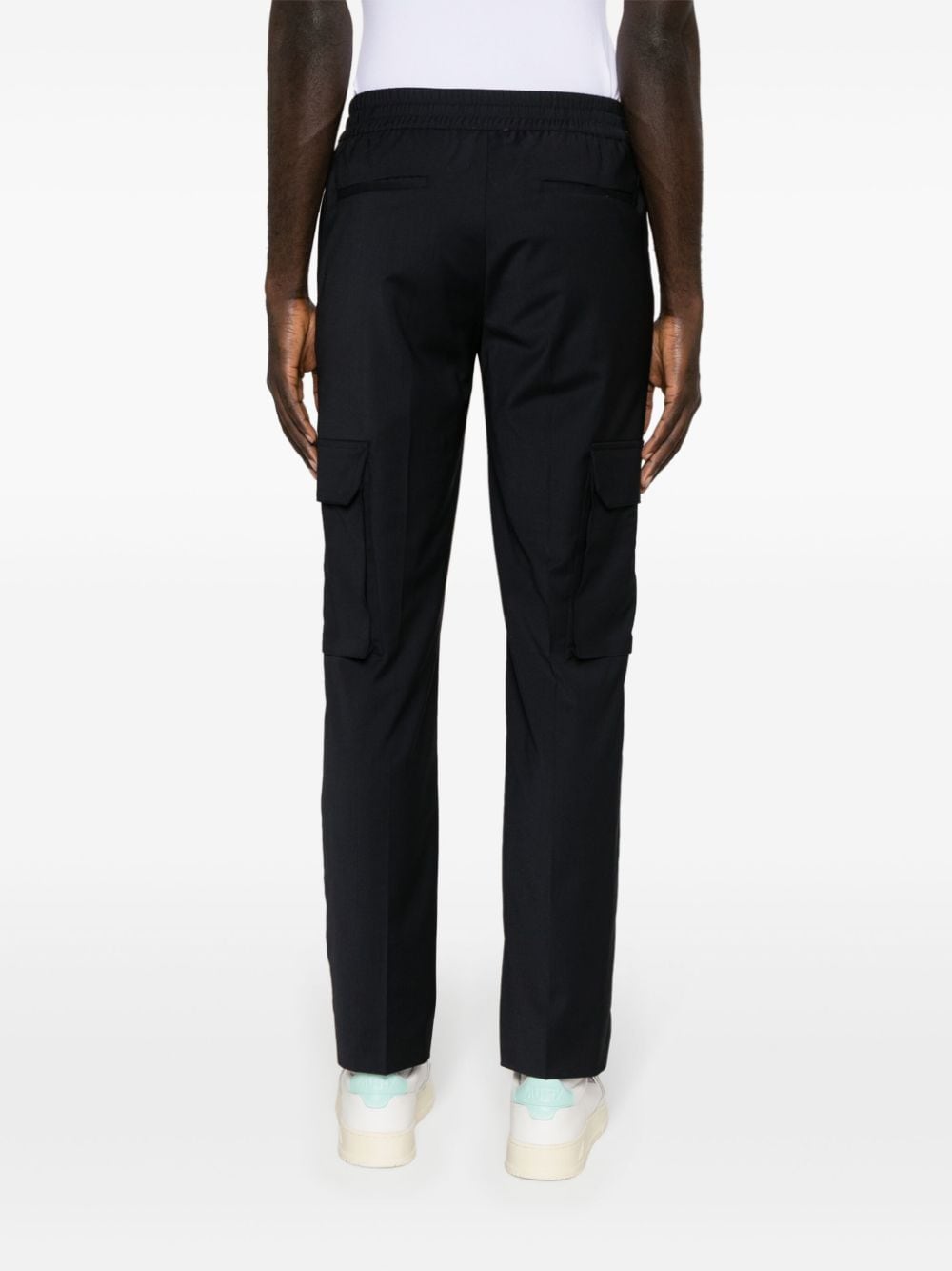 Shop Sandro Alpha Cargo Trousers In Blue