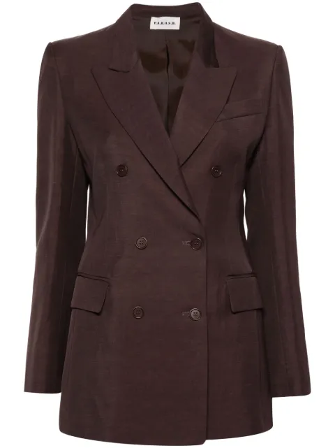 P.A.R.O.S.H. peak-lapel double-breasted blazer