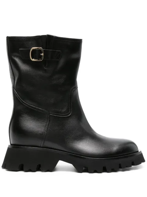 Santoni zip-up ankle leather boots