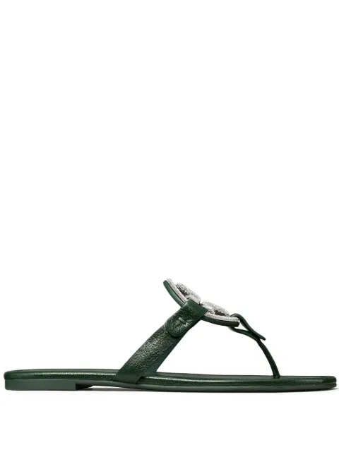 Tory Burch Miller Pavé leather sandals