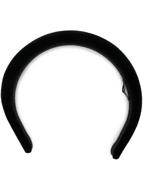 Miu Miu logo-plaque hair band