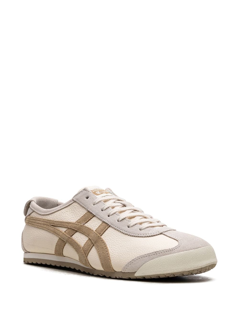Shop Onitsuka Tiger Mexico 66 Vin "white/grey/brown" Sneakers In Neutrals