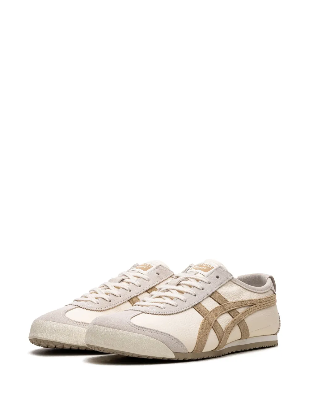 Shop Onitsuka Tiger Mexico 66 Vin "white/grey/brown" Sneakers In Neutrals