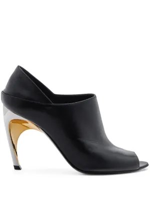 Alexander McQueen Armadillo 95mm Leather Mules Farfetch