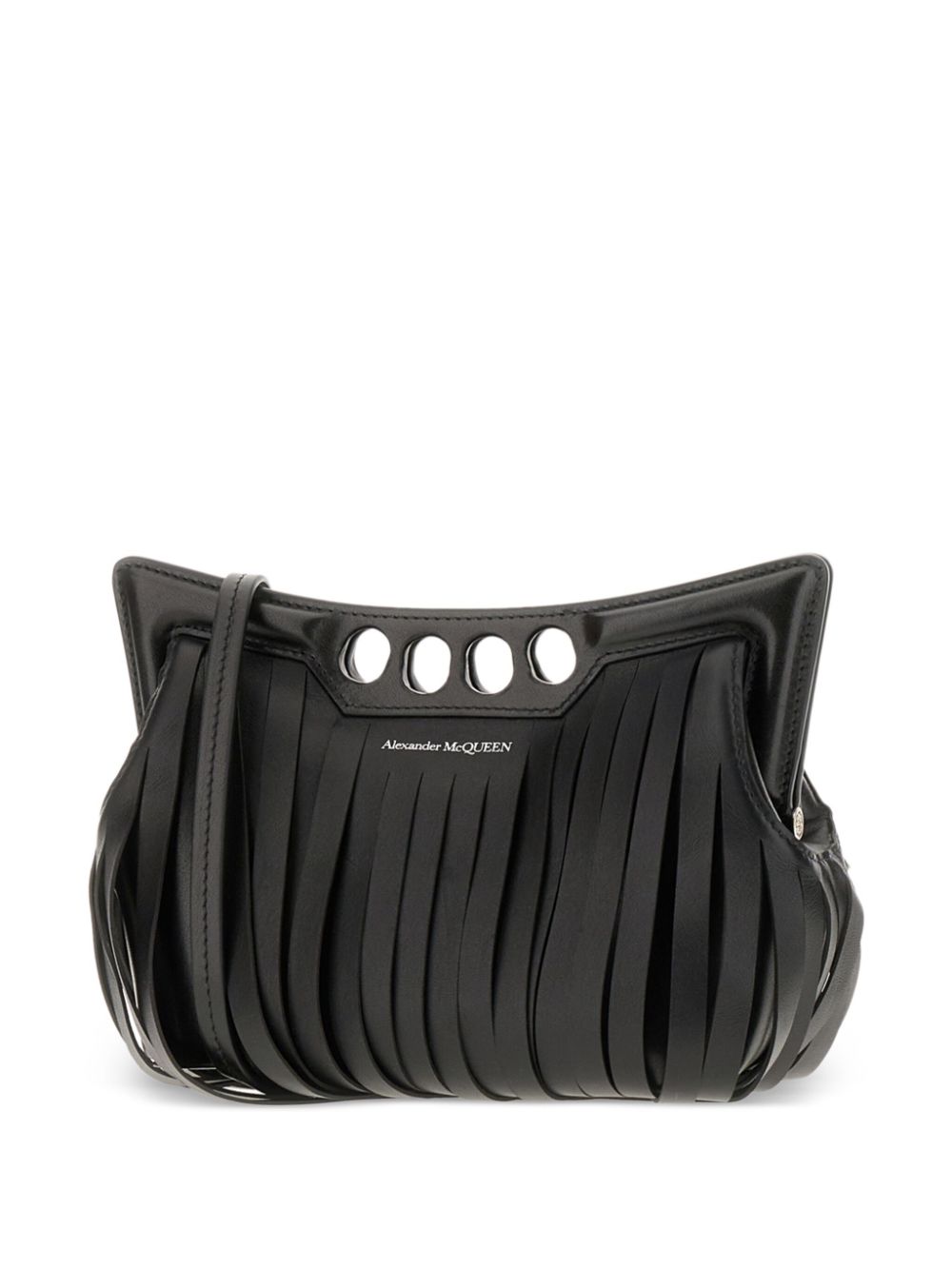 Alexander McQueen mini The Peak fringes bag Women