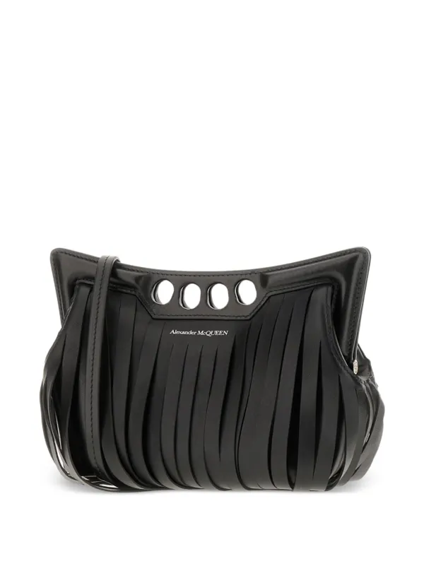 【送料&関税込】Alexander McQueen Mini Peak Bag Alexander McQueen Mini The Peak Fringes Bag | Black | FARFETCH