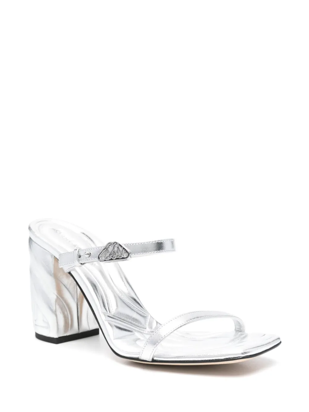 Alexander McQueen 85mm Seal sandals - Silver