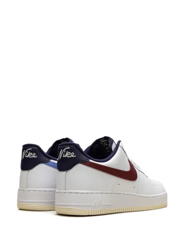 nike air force 1 white night maroon