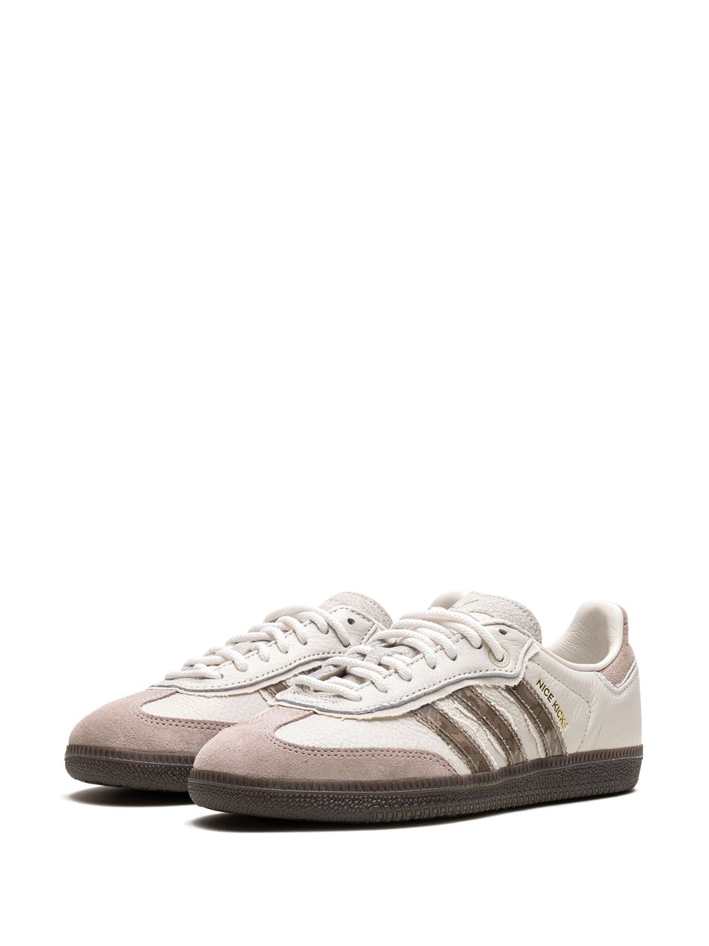 Shop Adidas Originals X Nice Kicks Samba "consortium Cup" Sneakers In Neutrals