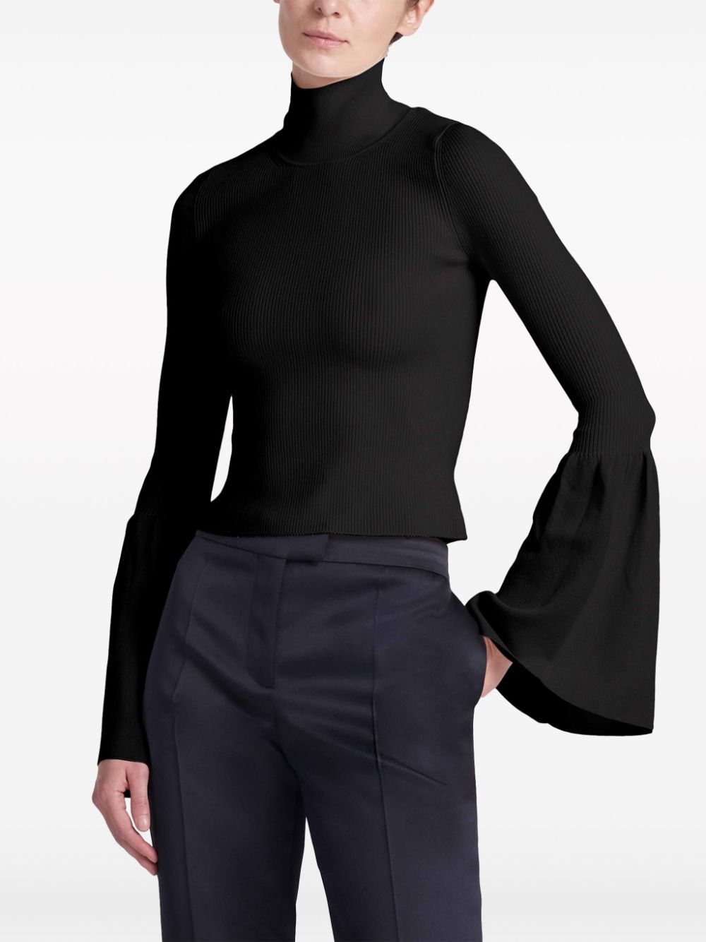 Altuzarra Dana flared-cuffs top - Zwart