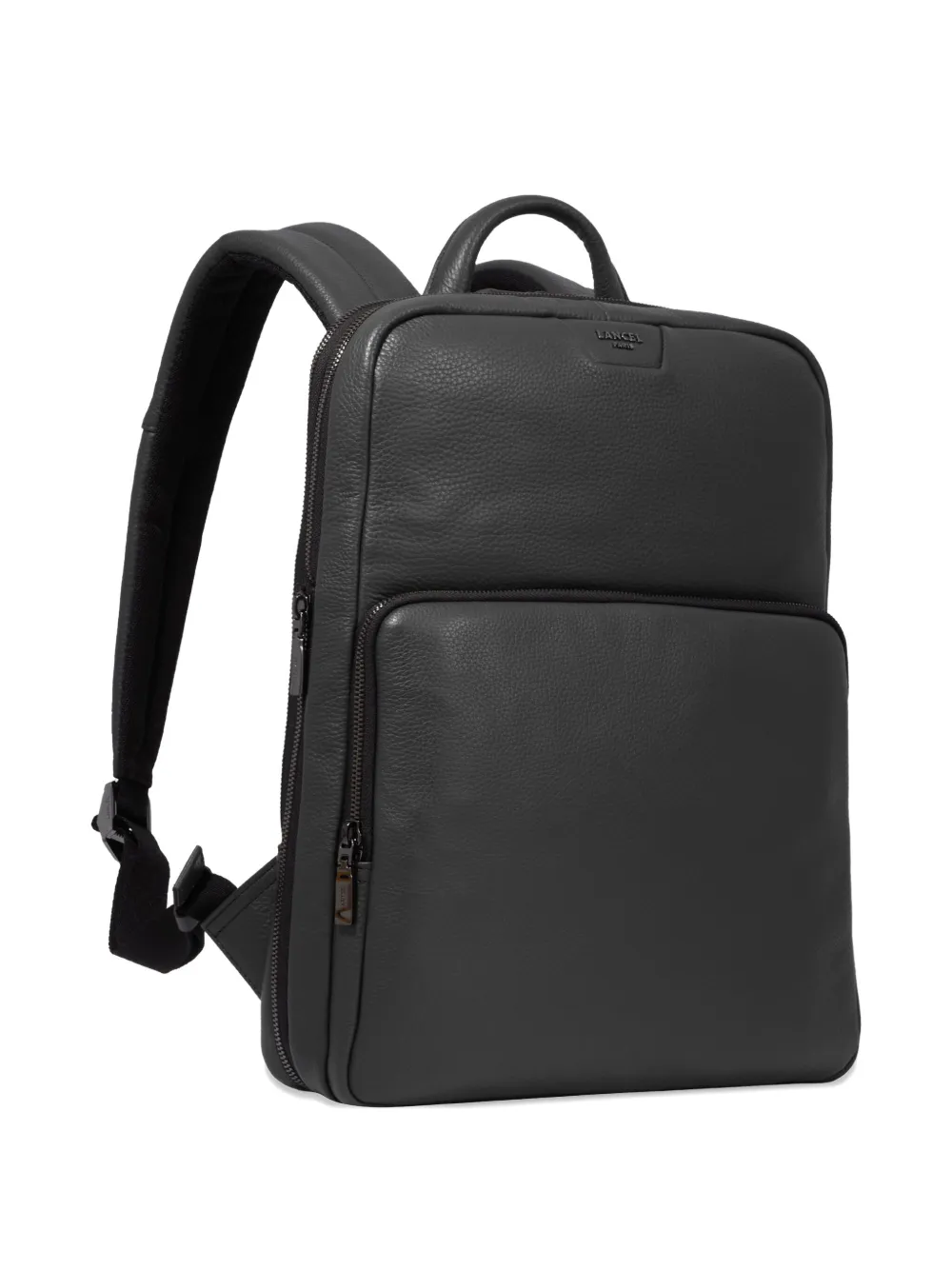 Lancel Come Leather Expandable Backpack In Black