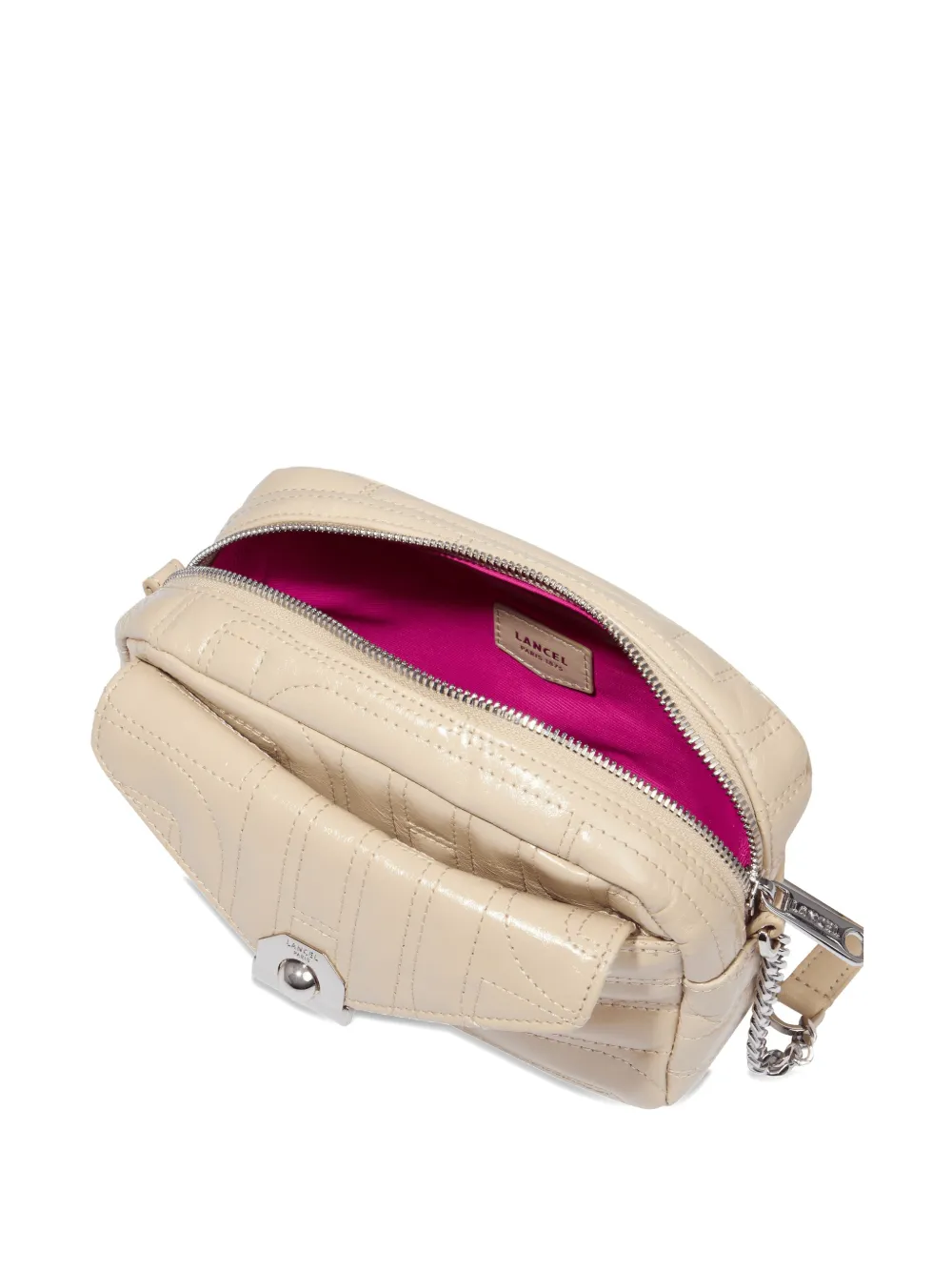 Lancel Midi-mini gewatteerde crossbodytas Beige