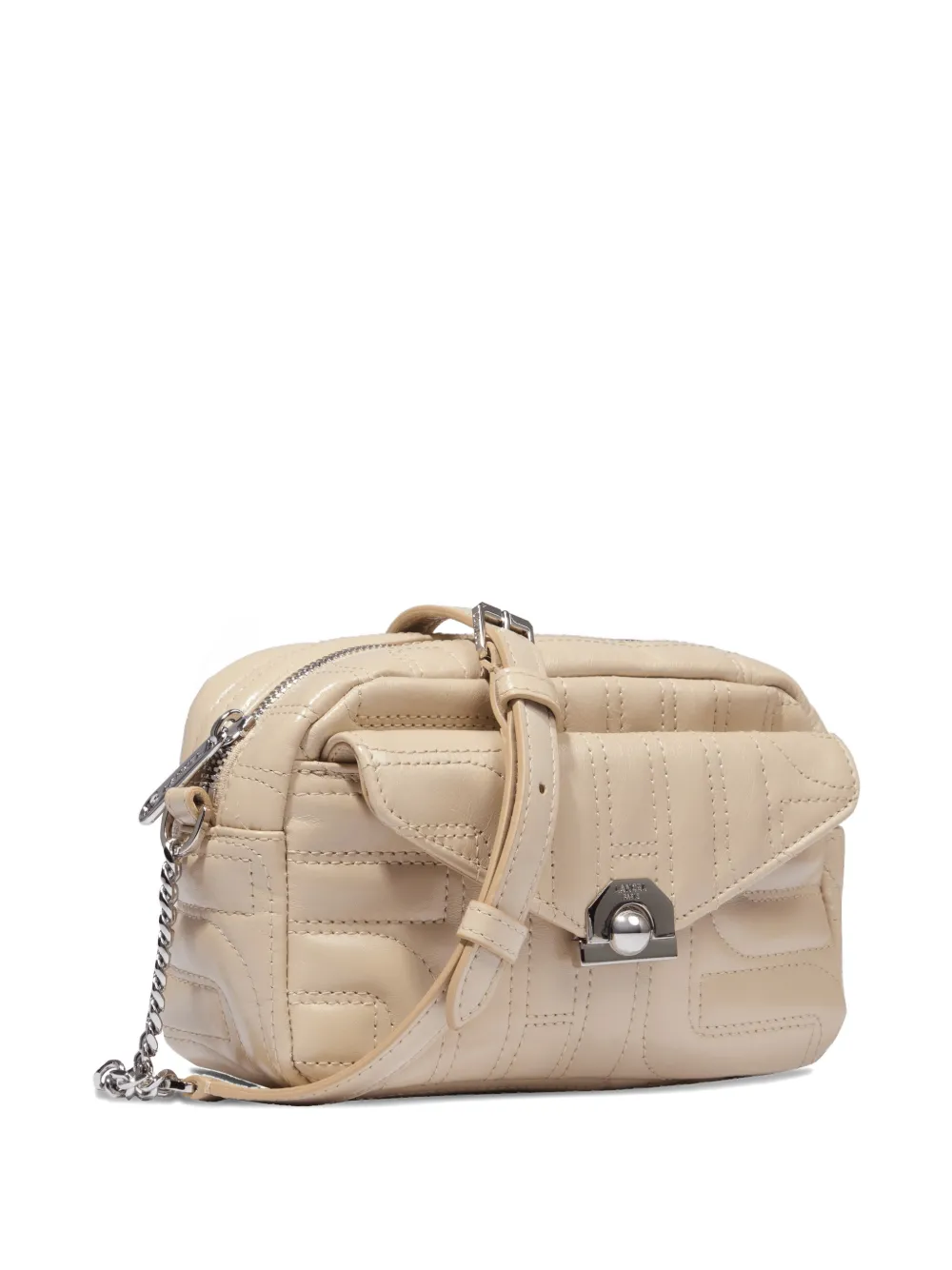  Lancel Midi-minuit Quilted Cross Body Bag - Neutrals 