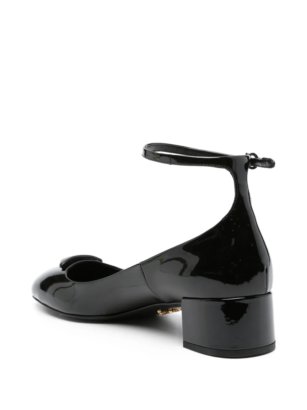 Prada 35mm Patent Leather Pumps In Black