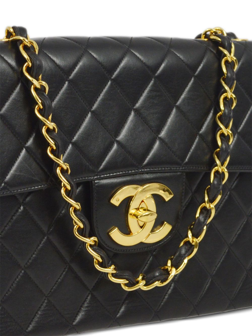 Affordable HOT SALE CHANEL 1995 jumbo Classic Flap shoulder bag Women