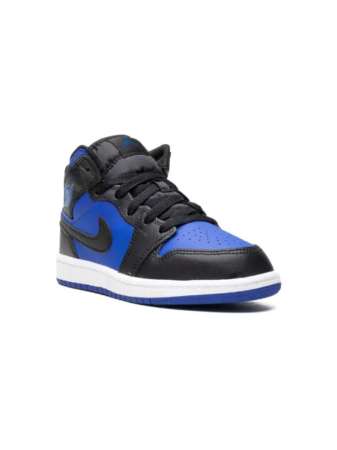Jordan Kids Air Jordan Retro 1 Mid "Black/Royal Blue" sneakers