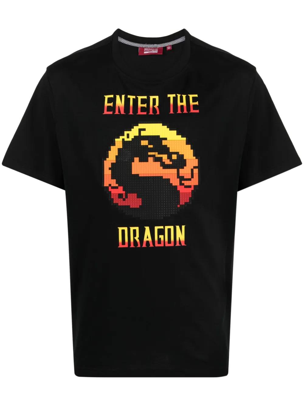 Mostly Heard Rarely Seen 8-bit Enter The Dragon Cotton T-shirt In Black