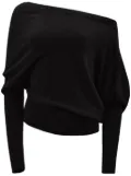 Altuzarra Paxi off-shoulder cashmere jumper - Black