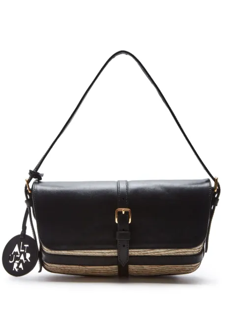 Altuzarra Watermill foldover raffia shoulder bag