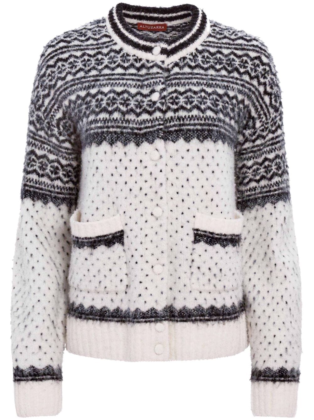 Forster intarsia-knit cardigan