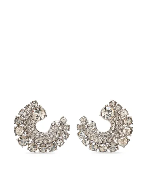Altuzarra Huggie crystal-embellished earrings