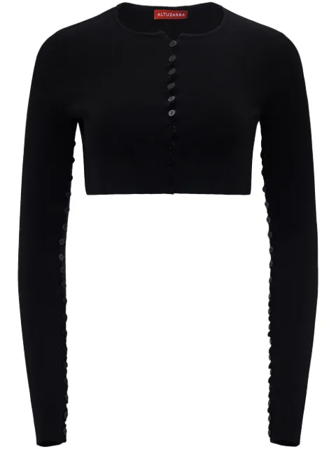 Altuzarra Haruni scallop-edge knitted top