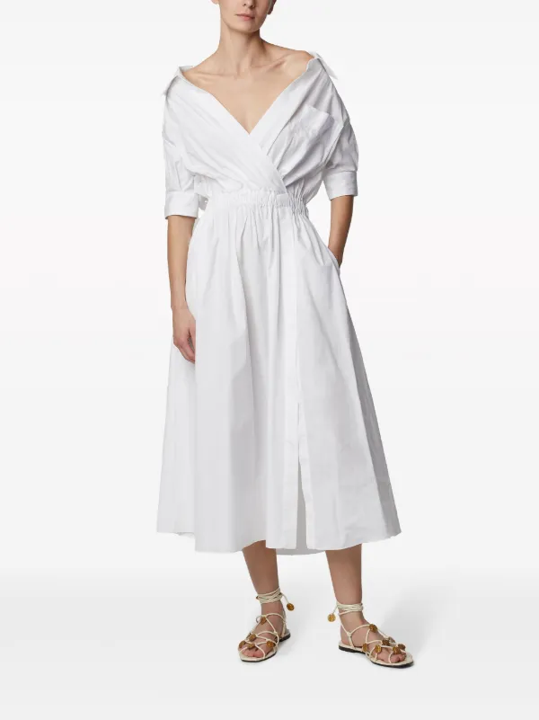 Altuzarra Lydia V-neck Dress | White | FARFETCH
