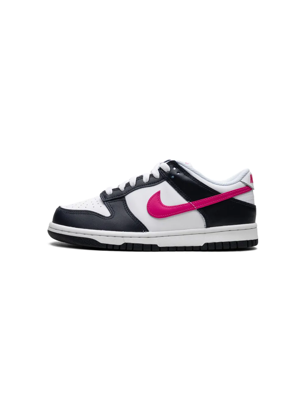 Shop Nike Dunk Low "fierce Pink" Sneakers In Black