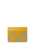 Burberry checked leather cardholder - Neutrals
