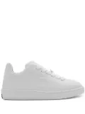 Burberry Box logo-debossed leather sneakers - White