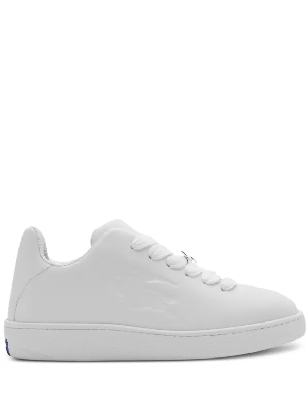【Burberry】 Box leather sneakers Burberry Men's Leather Box Low-Top Sneakers | Neiman Marcus