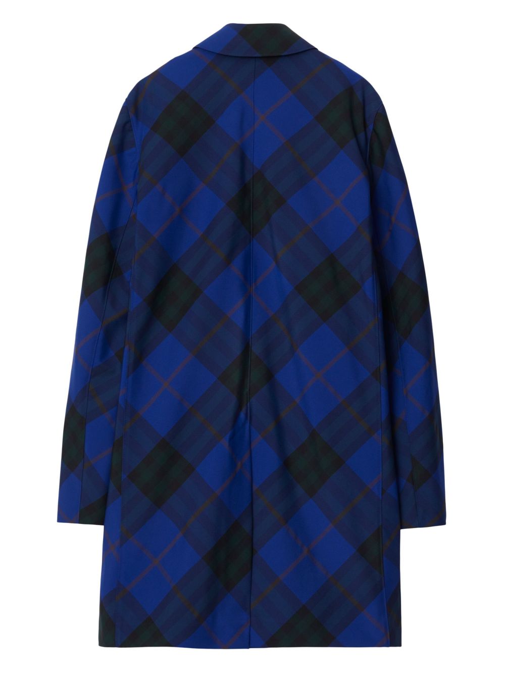 Affordable Burberry checked twill single-breasted car coat Men