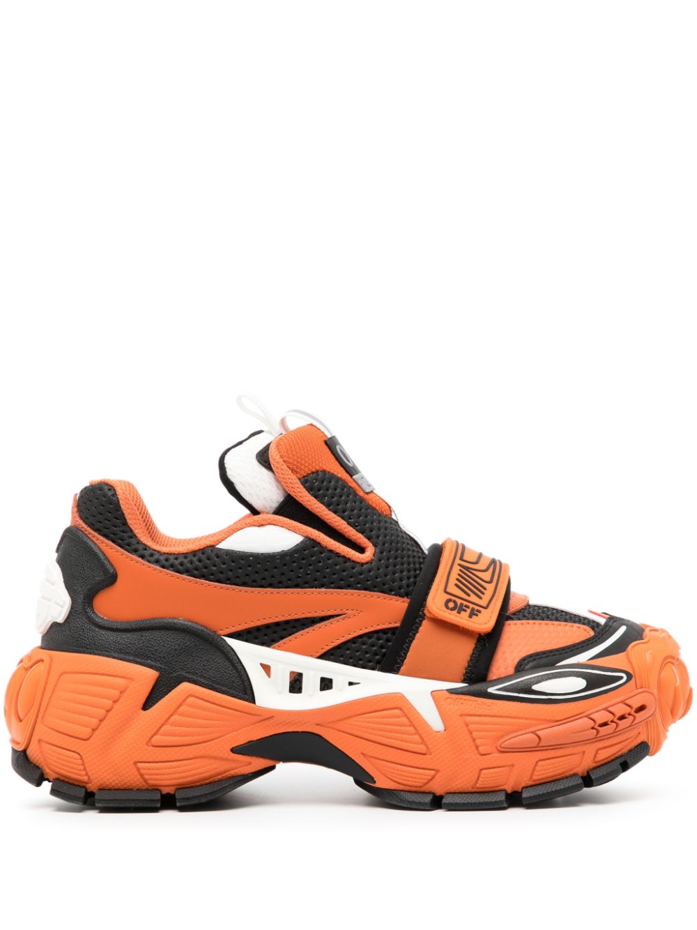 Off-white Glove Panelled Trainers In Orange