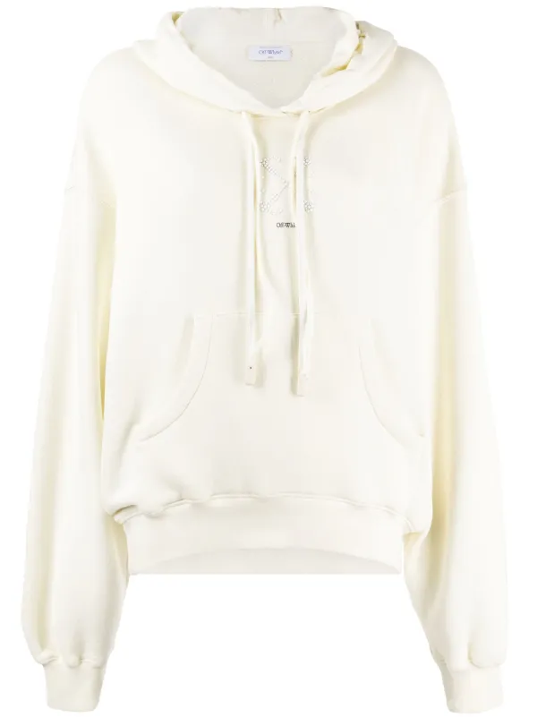 White cotton hot sale hoodie women's