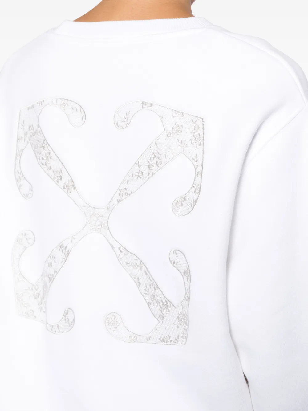 Off-White Sweater met Arrows print Wit