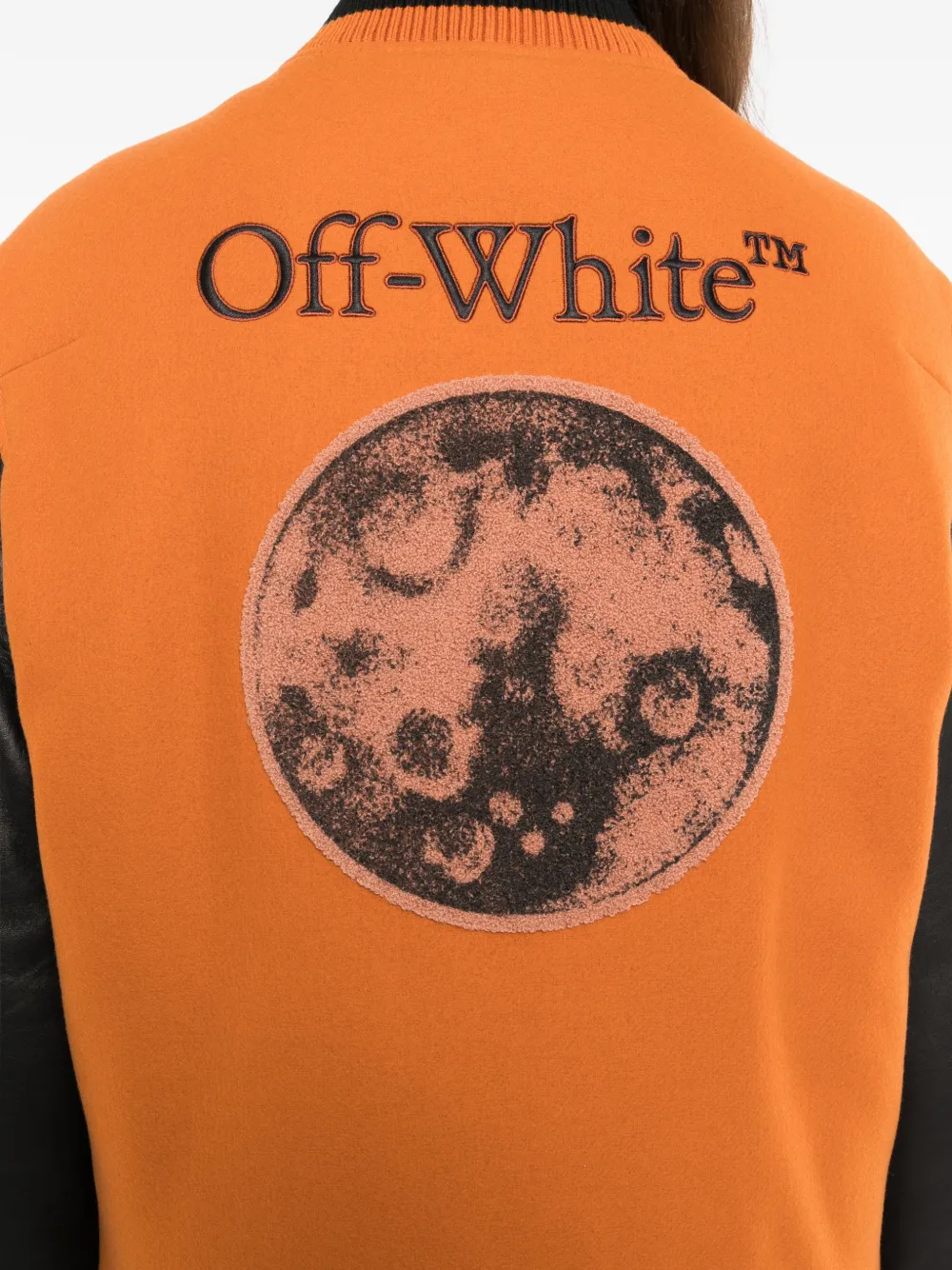 Off-White Jack met geborduurd logo en applicatie Oranje